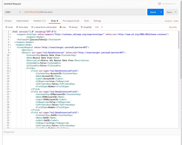 Postman SOAP request body example